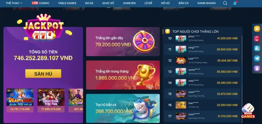Kho game đa dạng cpc188